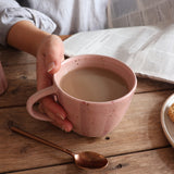 Pink Stripe Handmade Stoneware Mug