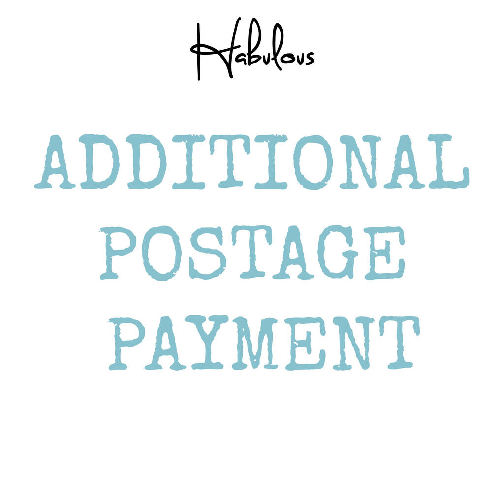 Additional Postage Payment - Habulous
