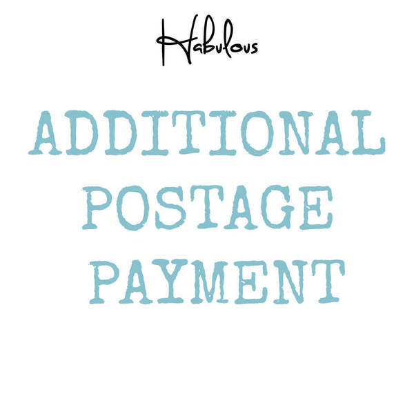 Additional Postage Payment - Habulous