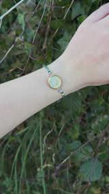 Bracelet plaqué argent Crystal Pool