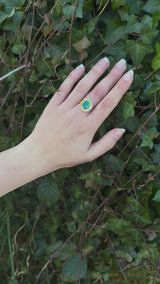 Bague ajustable récif turquoise ronde et petite
