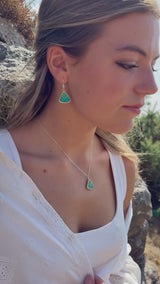 Boucles d'oreilles pendantes récif bleu