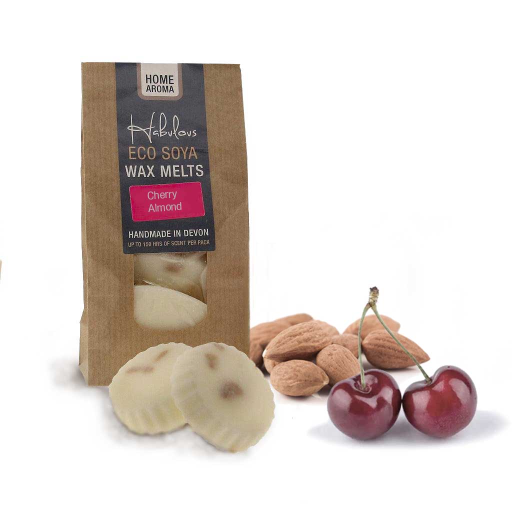 Paquet de galets de cire de soja écologique Cerise Amande