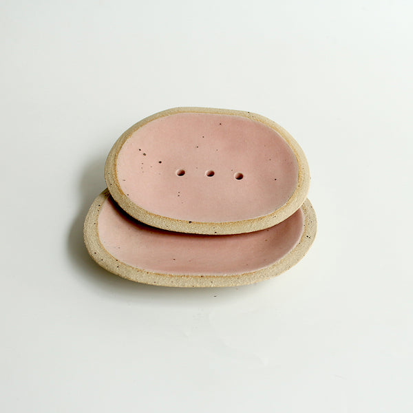 Pale Pink Soap Dish Stone - Habulous