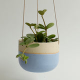 Cornflower Blue Hanging Planter Stone - Habulous