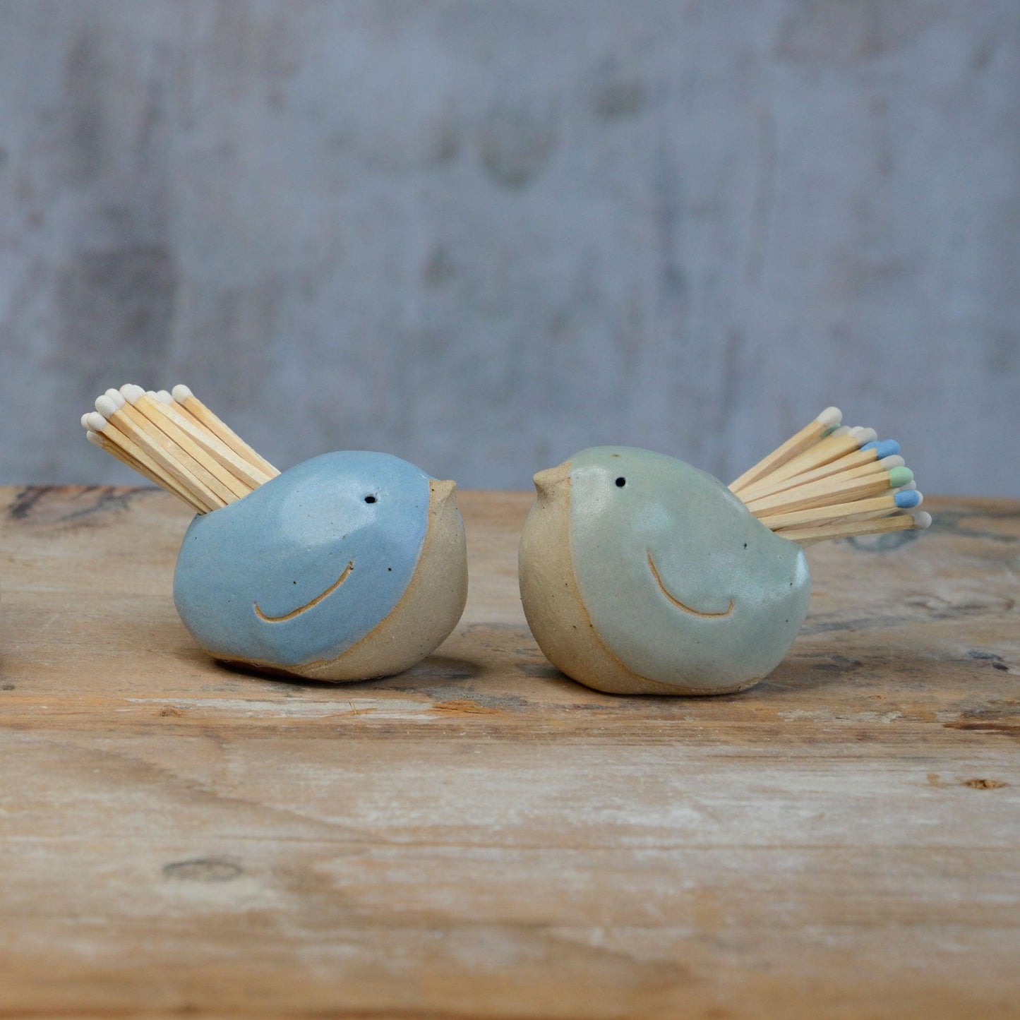 Large blue and green birds with different coloured match tails