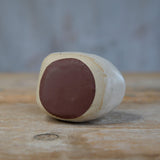 Bird Match Striker Pot in Off-White Stone - Habulous