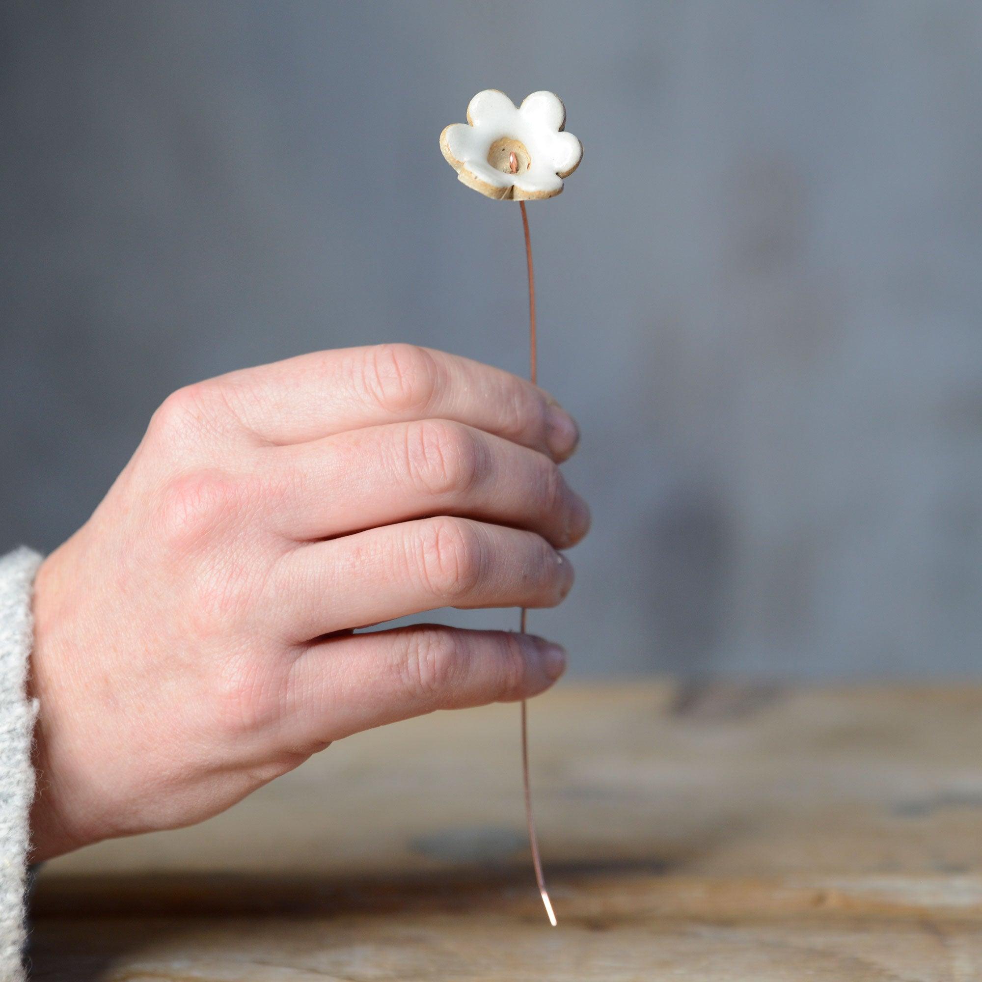 Flower Name Card Holder Wedding Favour Stone - Habulous