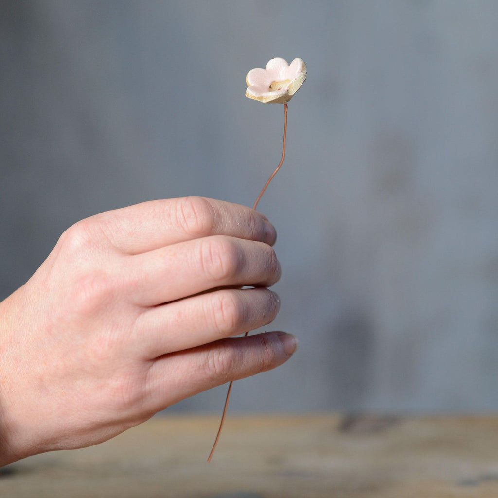 Flower Name Card Holder Wedding Favour Stone - Habulous