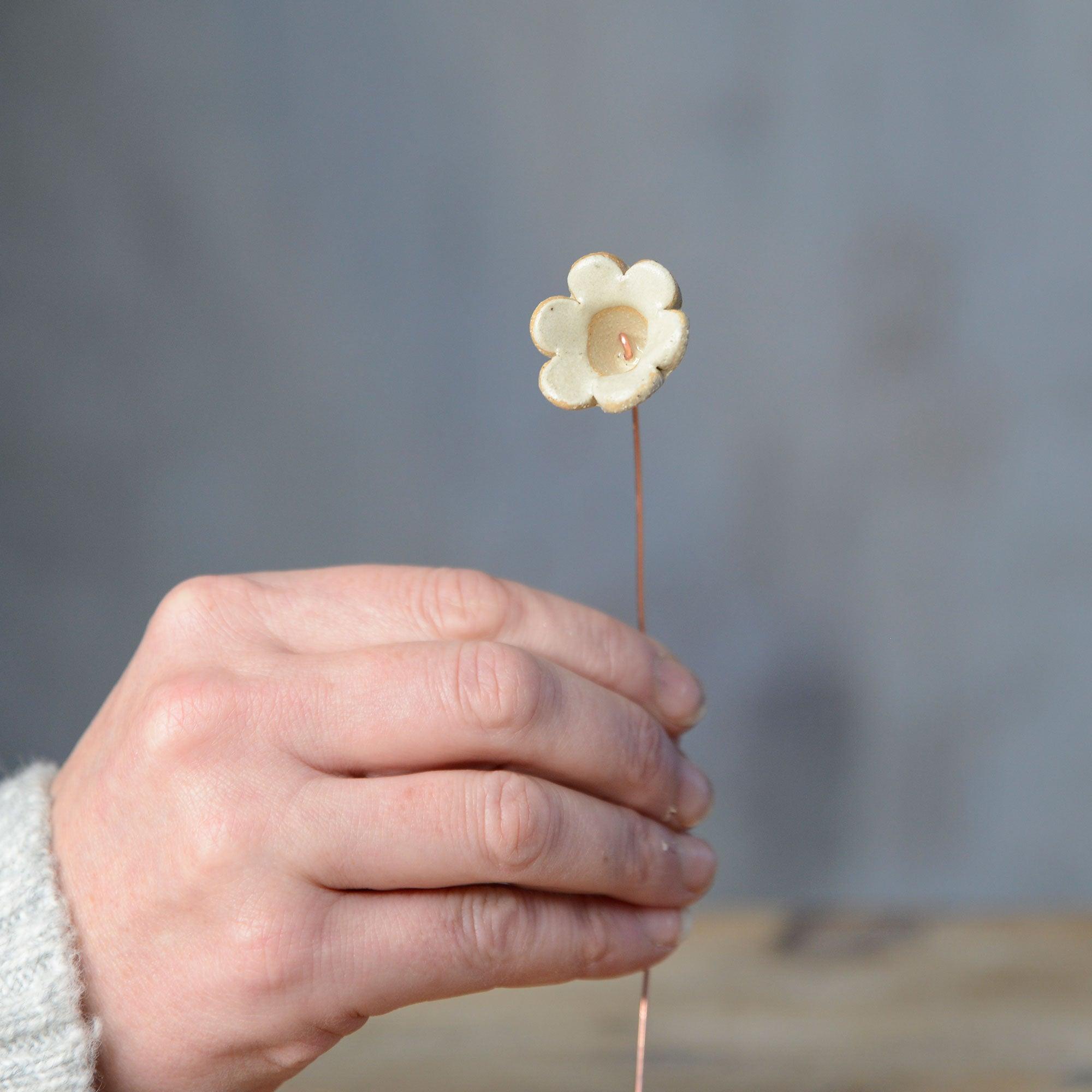 Flower Name Card Holder Wedding Favour Stone - Habulous