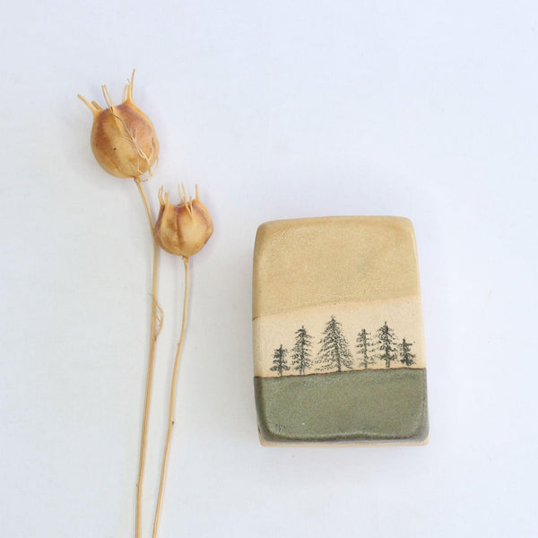 Special Edition Lidded Pot Moorland Trees - Habulous