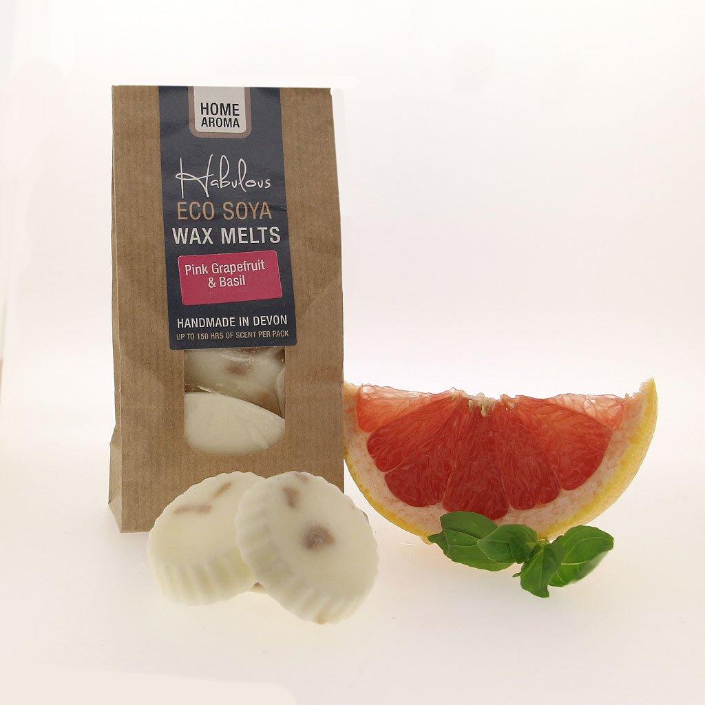 Pink Grapefruit & Basil Eco Soya Wax Melts Pack - Habulous