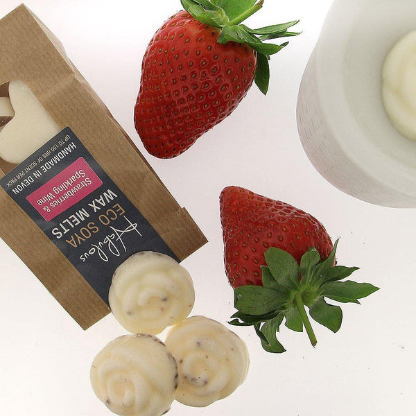 Strawberries & Sparkling Wine Eco Soya Wax Melts Pack - Habulous
