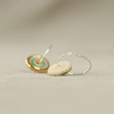 Emerald Pool Sterling Silver Large Hoops - Habulous