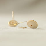 Crystal Pool Gold Fill Large Hoops - Habulous