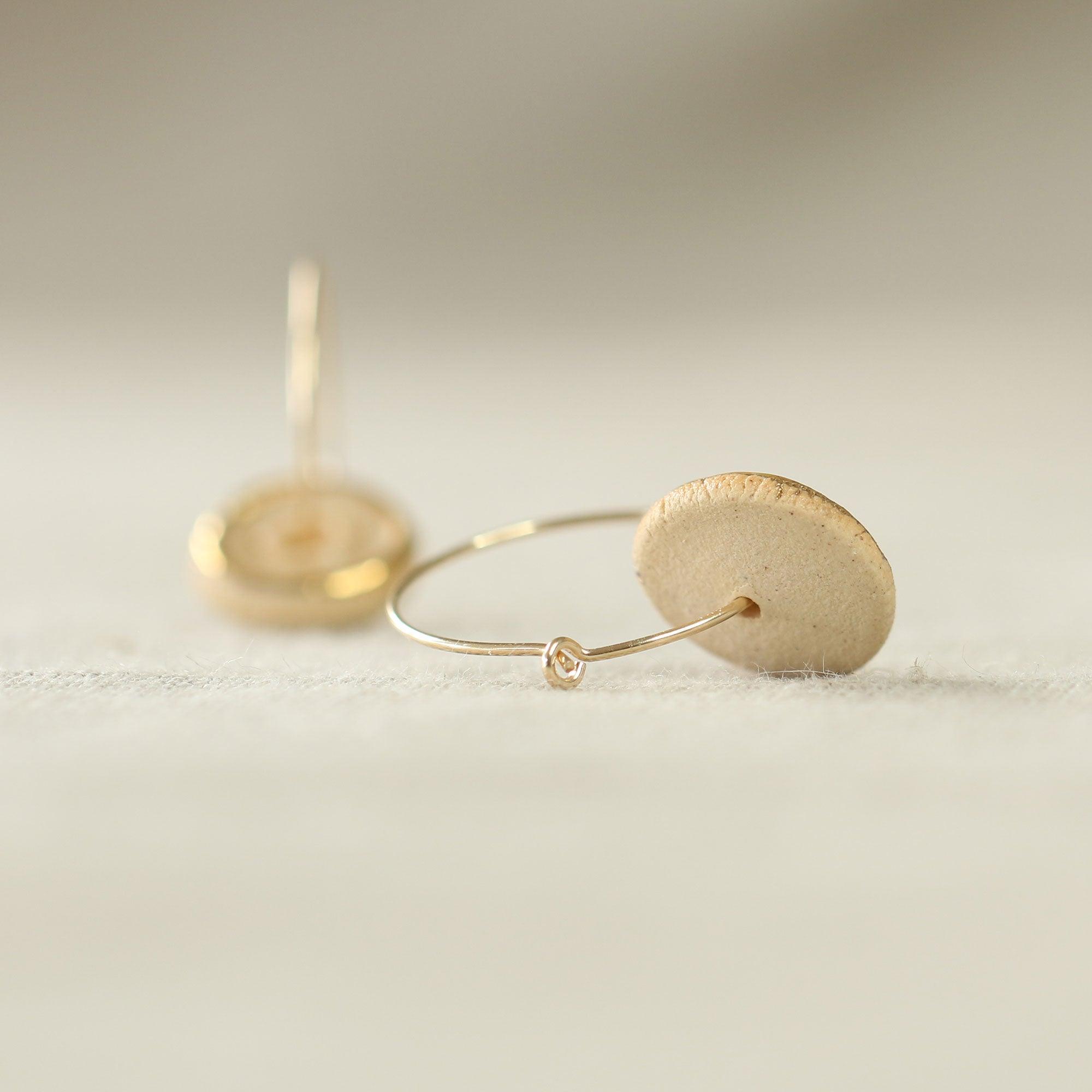 Crystal Pool Gold Fill Large Hoops - Habulous
