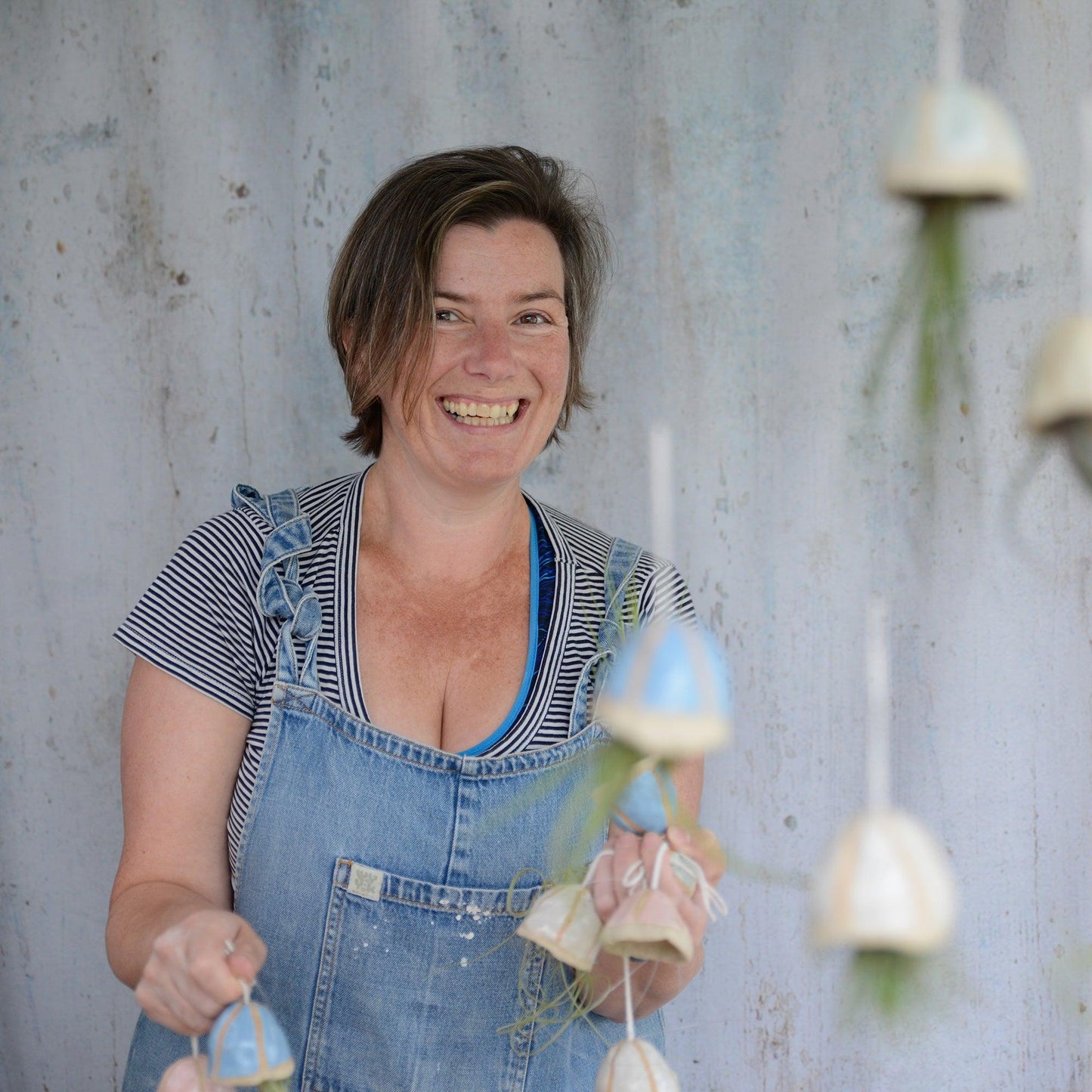Founder Nicky amongst our stone jellyfish