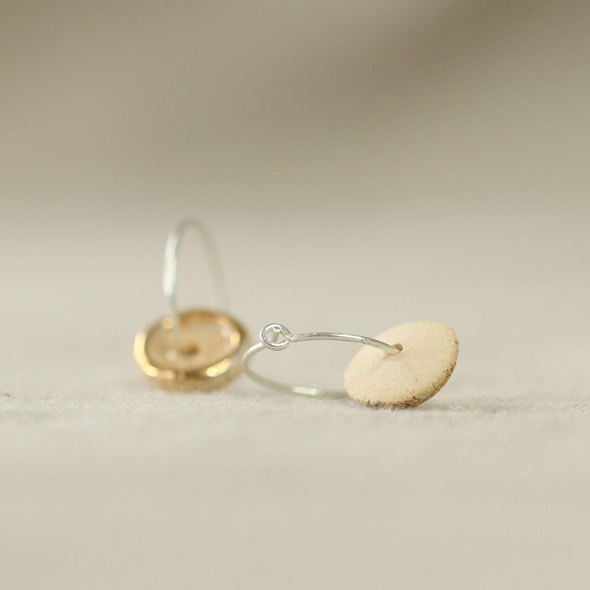 Crystal Pool Sterling Silver Small Hoops - Habulous