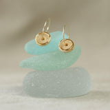 Crystal Pool Gold Fill Small Hoops - Habulous