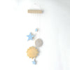 Sun, Moon & Stars Wall Hanging from a distance